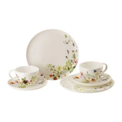 Rosenthal Set 6 Pcs. With Combi Cups & Saucers And Coupe Plates
